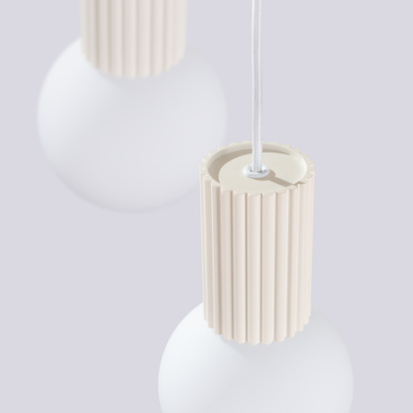 Pendant lamp HALO 3P beige