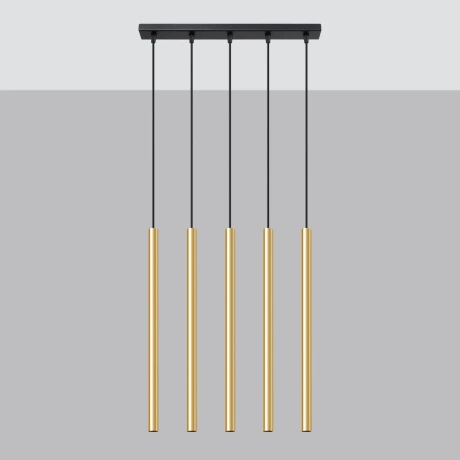 Pendant lamp PASTELO 5L polished gold