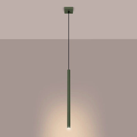 Pendant lamp PASTELO 1 olive green