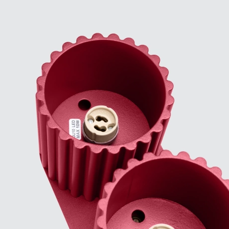 Ceiling lamp AURA 2 burgundy GU10