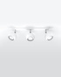 Ceiling lamp OCULARE 3 white + 3x LED Bulb GU-10 3000K Warm 7W 620lm