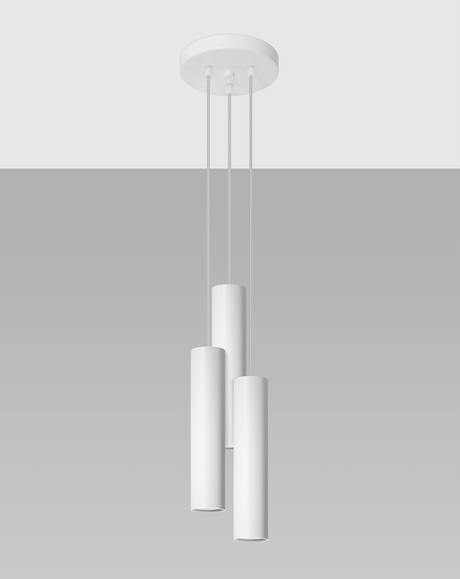 Ceiling lamp LAGOS 3P white 3x LED bulb GU-10 3000K Warm 7W 620lm.