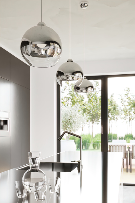 Hanging lamp COSMO 25 chrome + 1x LED Bulb E27 4000K Cool White 7.5W 650lm