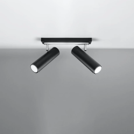 Ceiling lamp DIREZIONE 2 black