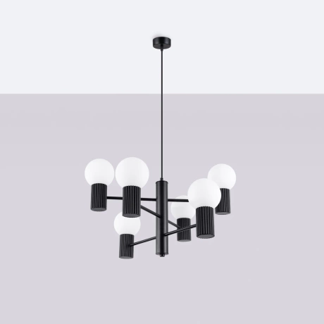 Chandelier HALO 6 black
