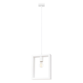 Pendant Lamp ARIES White + 1x LED Bulb E27 3000K 7W 760lm