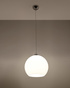 Ceiling pendant BALL white + 1x LED Bulb E27 4000K Cool White 7.5W 650lm