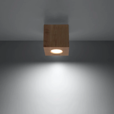Ceiling lamp QUAD natural wood