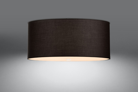 Ceiling lamp OTTO 70 black + 6x LED Bulb E27 4000K Cool White 7.5W 650lm