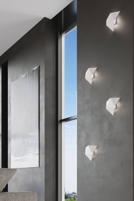 Wall lamp SOLIDO white + 1x LED Bulb G9 3000K Warm 4.5W 510lm