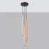 Pendant lamp PASTELO 3P wood