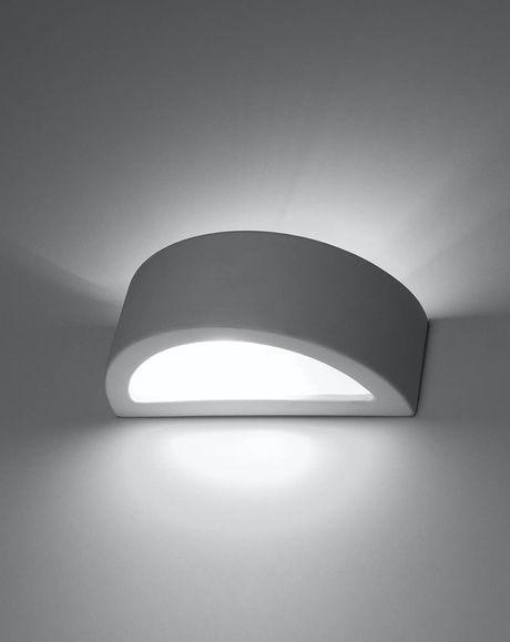 Wall ceramic lamp ATENA 20 white + 1x LED Bulb E27 3000K Warm 7.5W 620lm