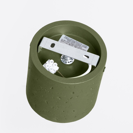 Ceiling lamp ORBIS concrete olive green