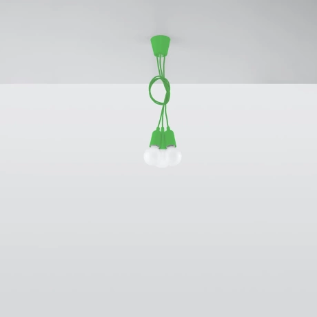 Pendant lamp DIEGO 3 green