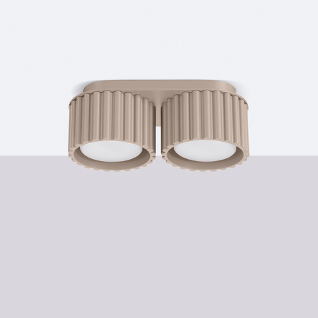 Ceiling lamp AURA 2 taupe Gx53