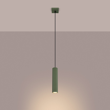 Pendant lamp KARBON 1 olive green