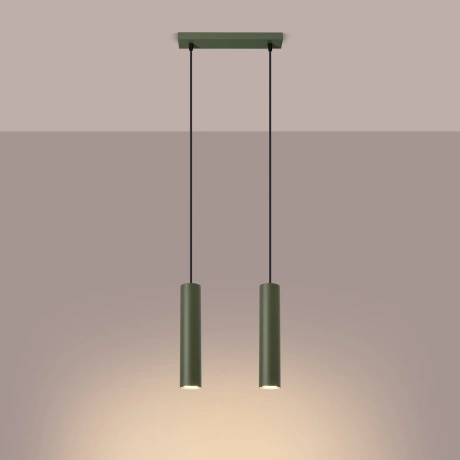 Pendant lamp LAGOS 2 olive green