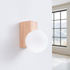 Wall lamp BULBO natural wood