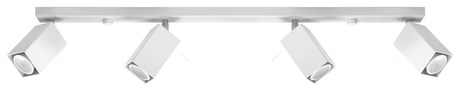 Ceiling lamp MERIDA 4L white + 4xLED bulb GU-10 4000K Cool White 7W 630lm