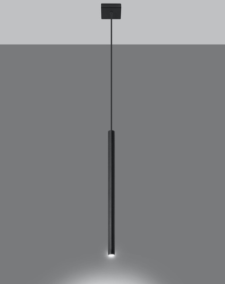 Hanging lamp PASTELO 1 black + 1x LED Bulb G9 4000K Cool White 4.5W 530lm