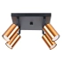 Ceiling lamp WINX 4 black/cooper