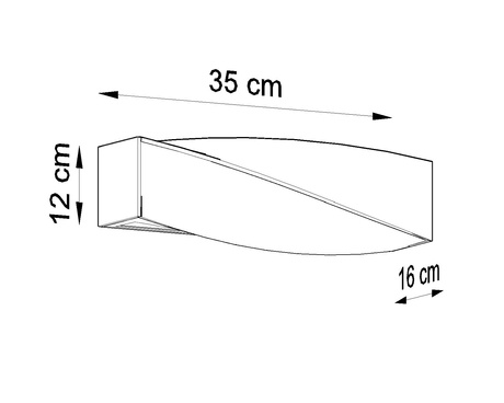 Wall lamp ceramic SIGMA MINI white + 1x LED Bulb E27 3000K Warm 7.5W 620lm