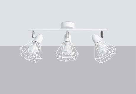 Ceiling lamp ARTEMIS 3 white + LED Bulb E14 4000K Cool White 7.5W 680lm