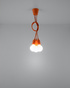 Ceiling pendant DIEGO 3 orange + 3x LED Bulb E27 4000K Cool White 7.5W 650lm
