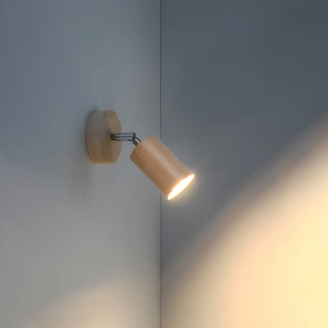 Wall lamp BERG natural wood