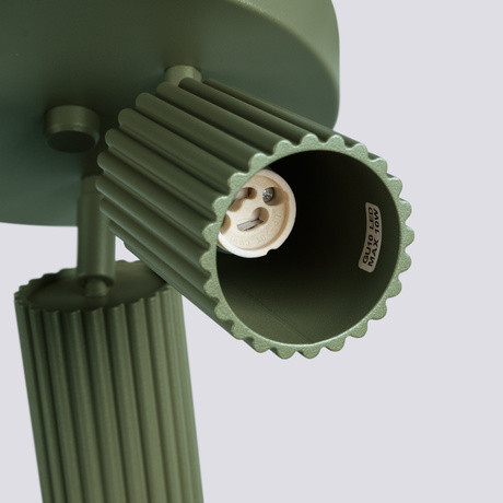 Ceiling lamp KARBON 3P olive green