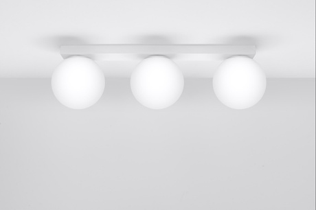 Ceiling lamp YOLI 3 white + 3x LED Bulb G9 3000K Warm 4.5W 450lm