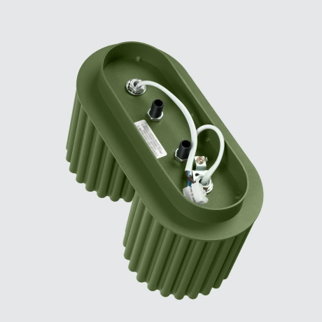 Ceiling lamp AURA 2 olive green GU10