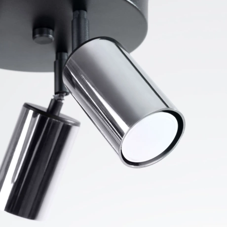 Ceiling lamp WINX 3P black/chrome