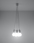 Ceiling lamp DIEGO 5 white + 5x LED Bulb E27 3000K Warm 7.5W 620lm