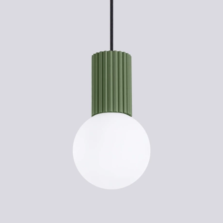 Pendant lamp HALO 1 olive green