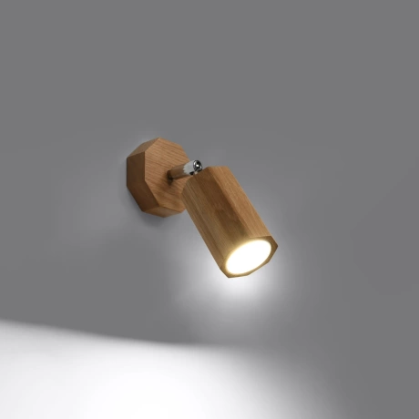 Wall lamp ZEKE oak