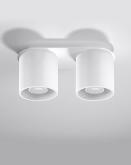 Ceiling lamp ORBIS 2 white + 2x LED Bulb GU-10 4000K Cool White 7W 630lm