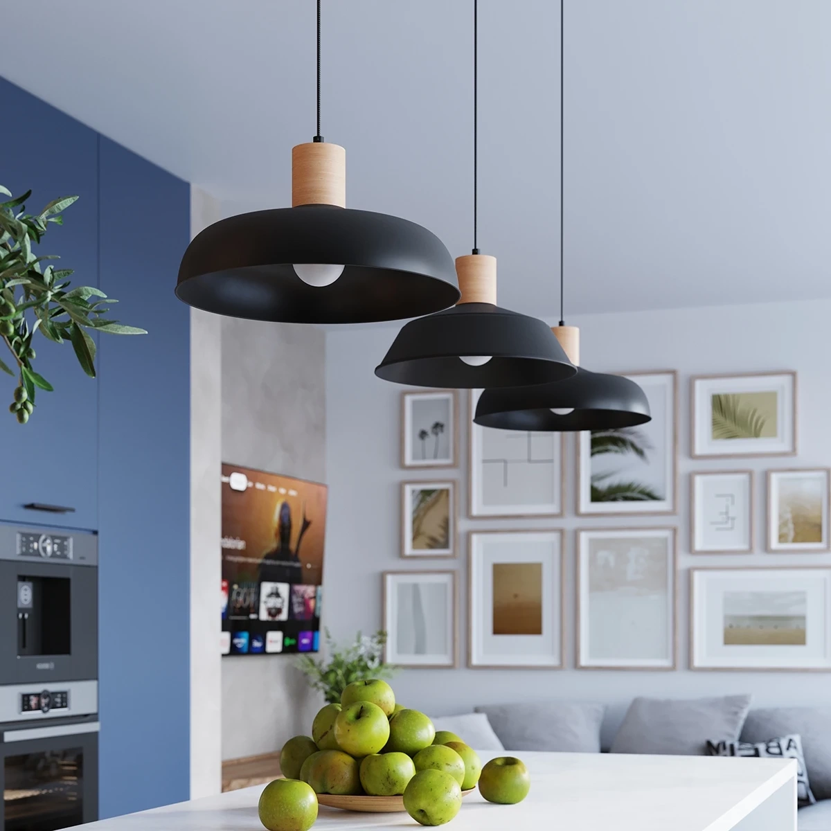 Pendant lamp INDY black