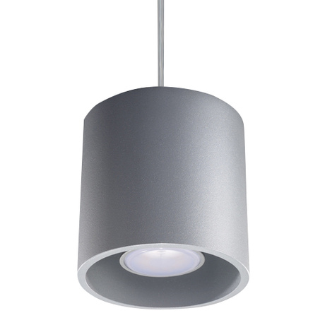 Pendant lamp ORBIS 1 grey + 1x LED Bulb GU-10 3000K Warm 7W 620lm