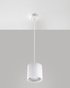 Pendant lamp ORBIS 1 white + 1x LED Bulb GU-10 3000K Warm White 7W 620lm