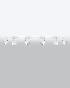 Ceiling lamp OCULARE 6L white + 6x LED Bulb GU-10 4000K Cool White 7W 630lm