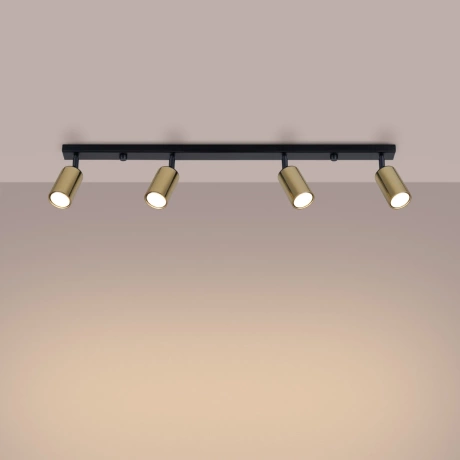 Ceiling lamp WINX 4L black/gold