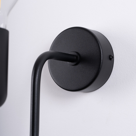 Wall lamp VECTOR black + 1X LED bulb E27 3000K 7W 760lm