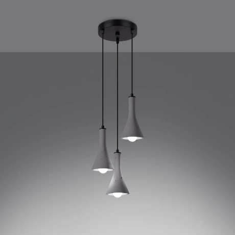 Pendant lamp REA 3P concrete