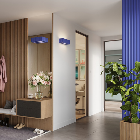 Wall lamp ceramic RIGATA ultramarine