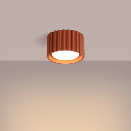 Ceiling lamp AURA 1 red ochra Gx53