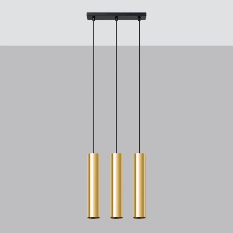 Pendant lamp LAGOS 3 polished gold