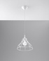 Hanging lamp ANATA white + 1xLED Bulb E27 4000K Cool White 7.5W 650lm