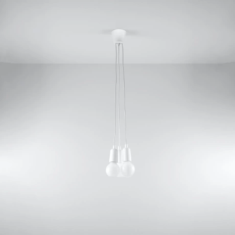 Pendant lamp DIEGO 3 white