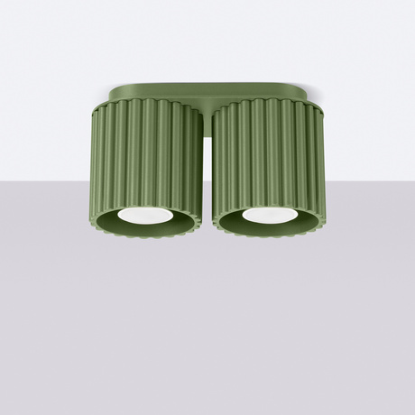 Ceiling lamp AURA 2 olive green GU10
